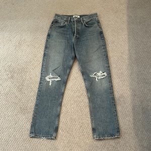 EUC AGOLDE Ripped Jeans